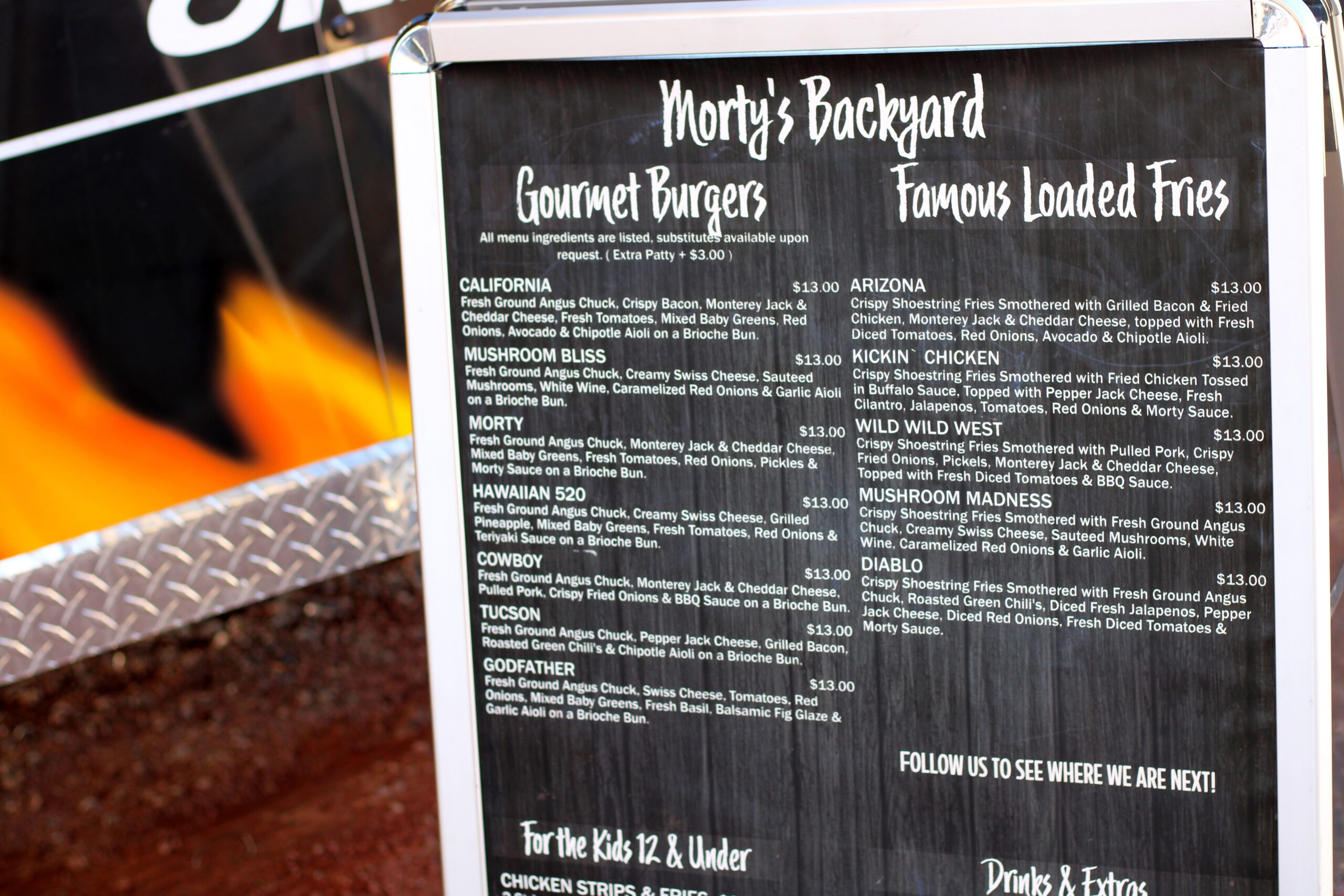 Morty’s Backyard Belly bustin’ burgers & so much more