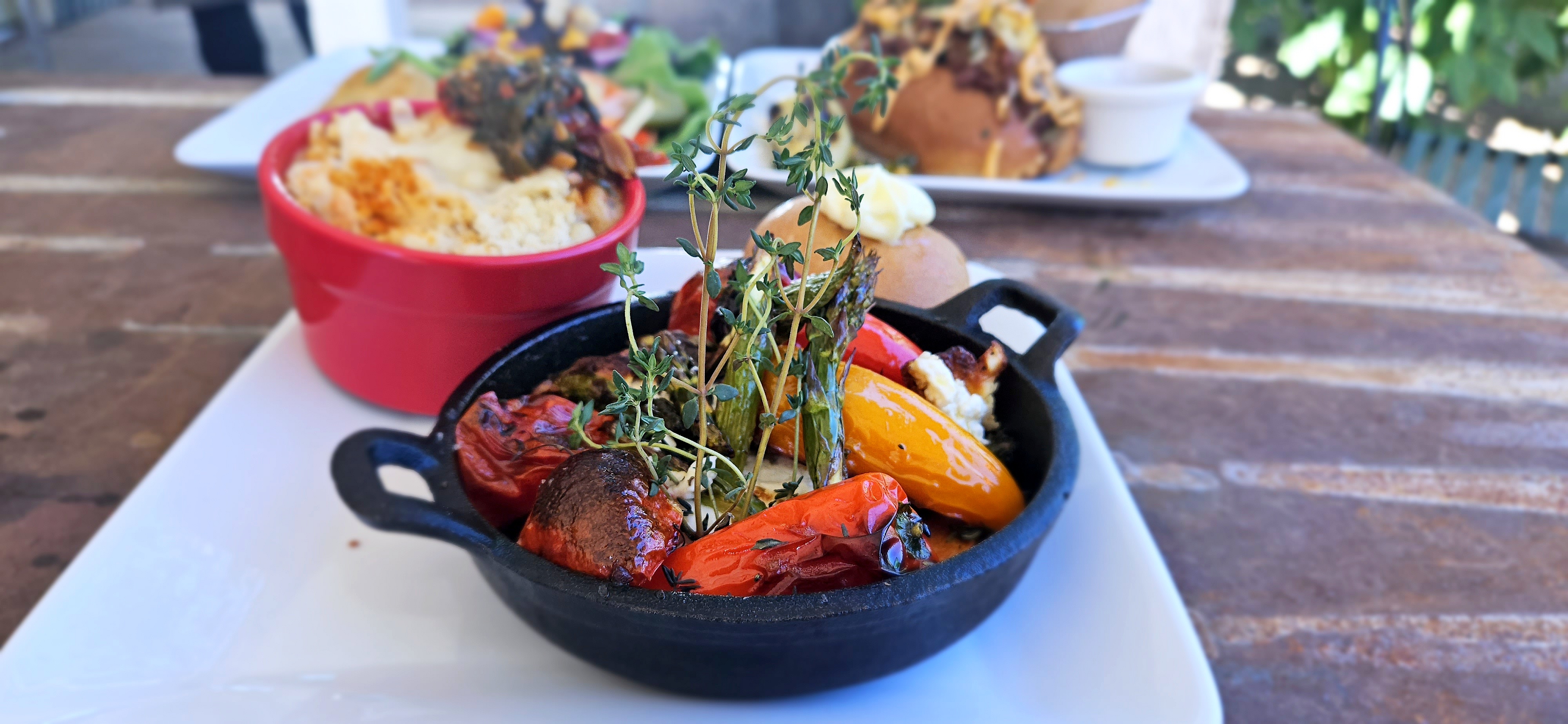 a bowl of food on a plate