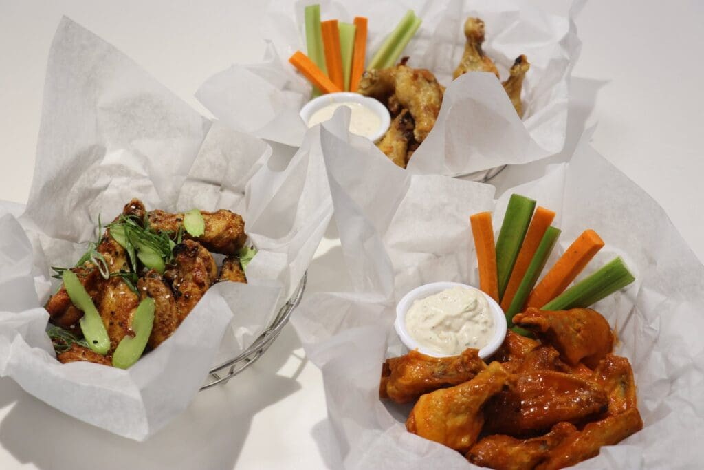 several different types of food on a table