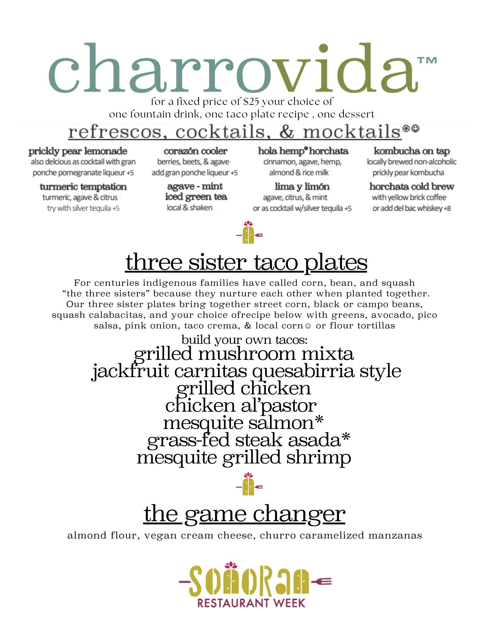 Charro Vida SRW menu