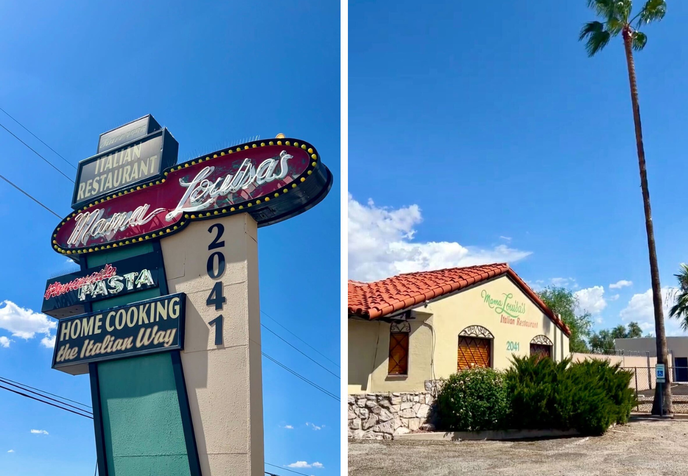 a sign in front of a building