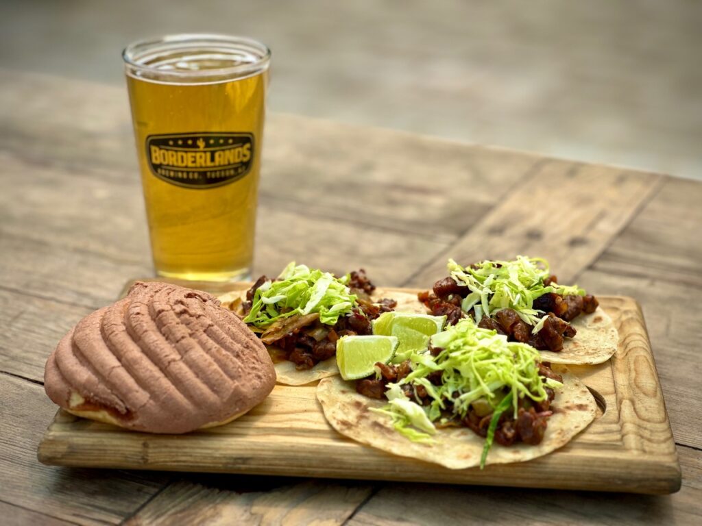 tacos on a wooden cutting board