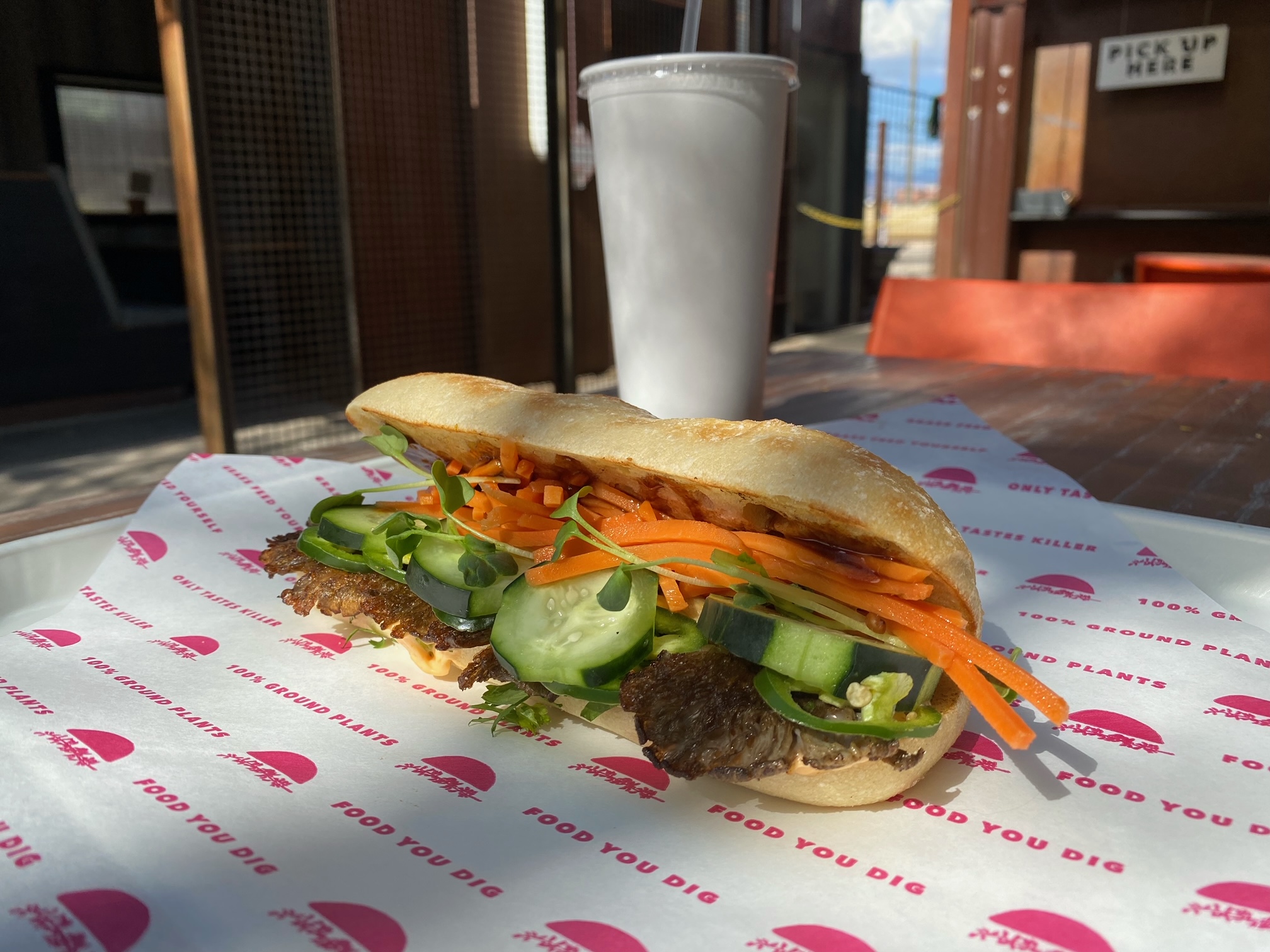 a close up of a sandwich on a plate on a table
