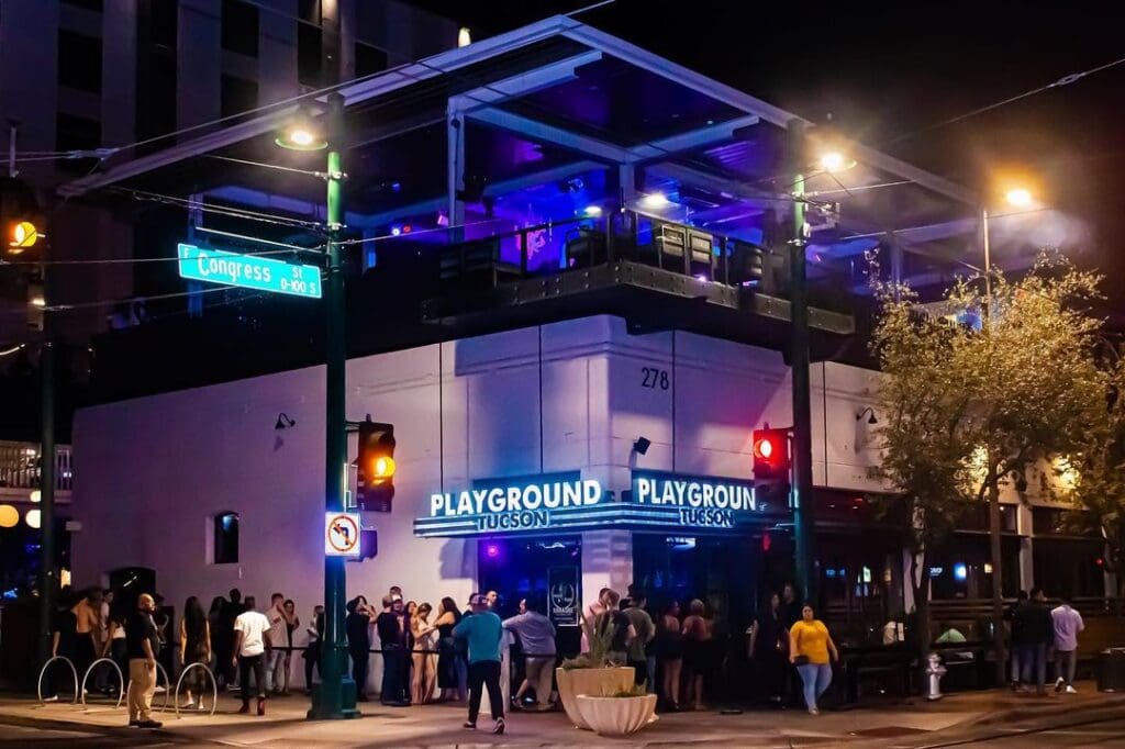 people, crowd, Playground, Film Fest Tucson, downtown Tucson