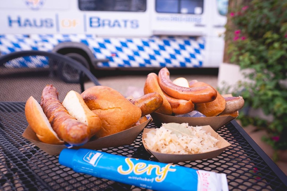 a close up of food on a table