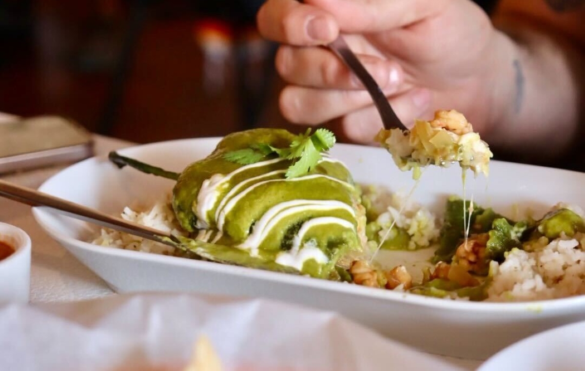 a close up of a plate of food on a table