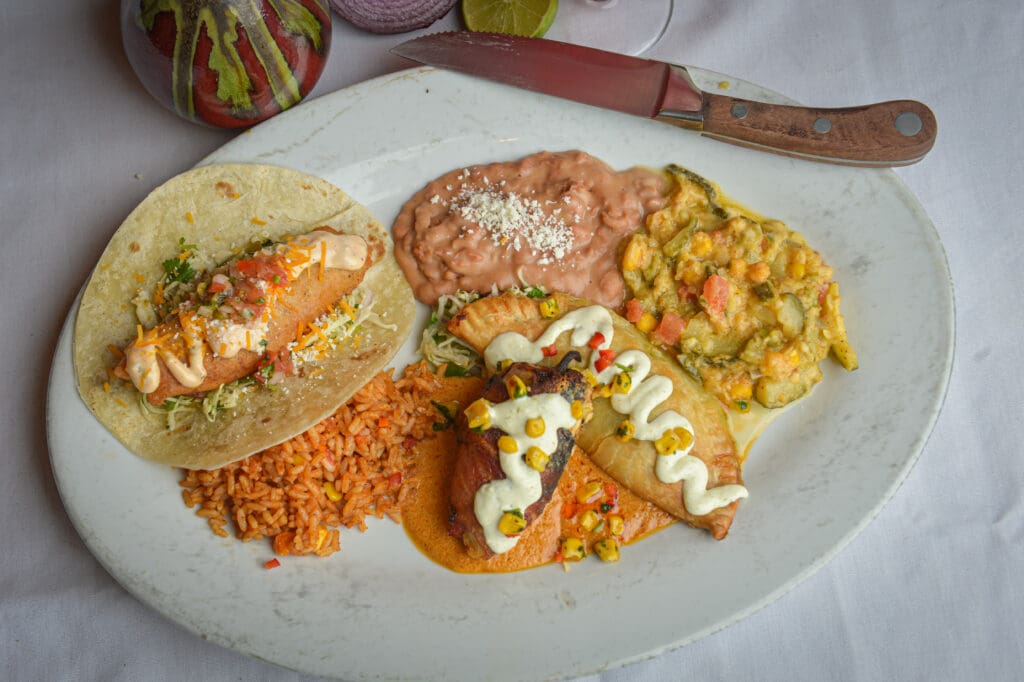 a plate of food