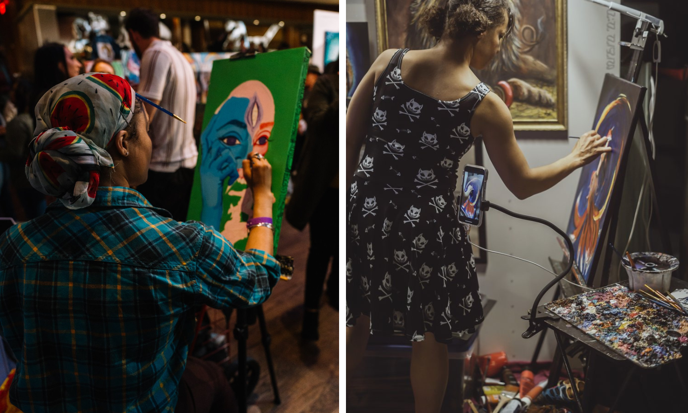 AllYouCanEat Pancakes at the Pancakes & Booze Art Show