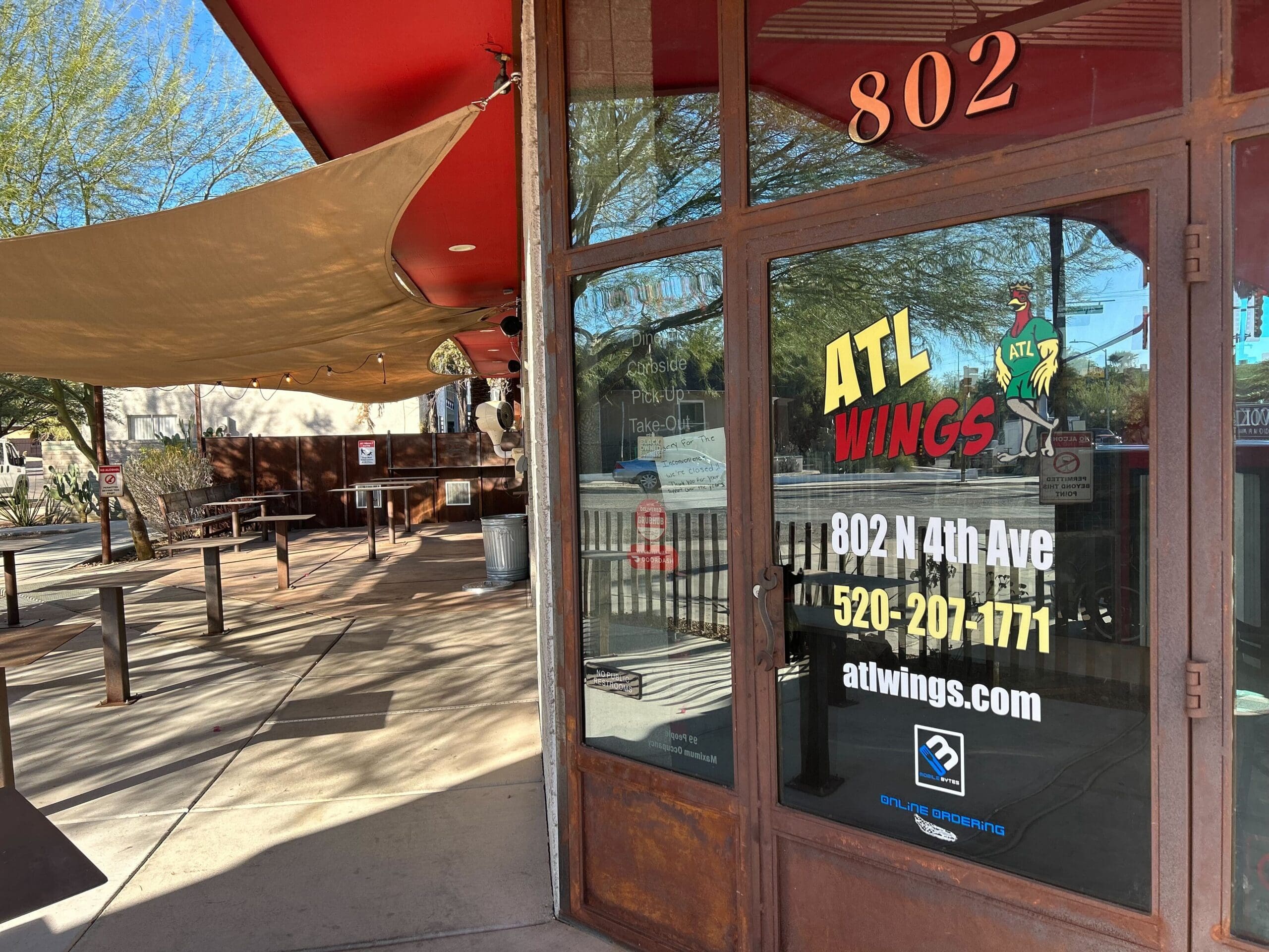 a sign on the side of a building