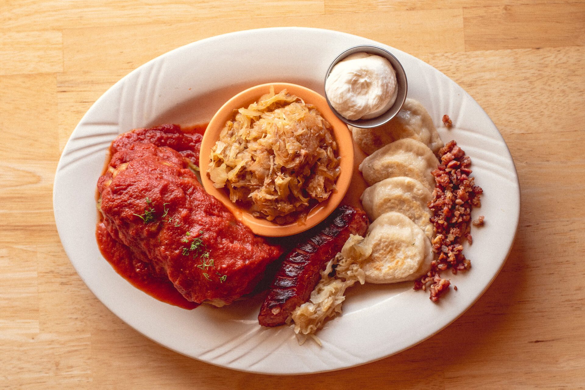 Combo for 1 at Polish Cottage (Photo by Jackie Tran)