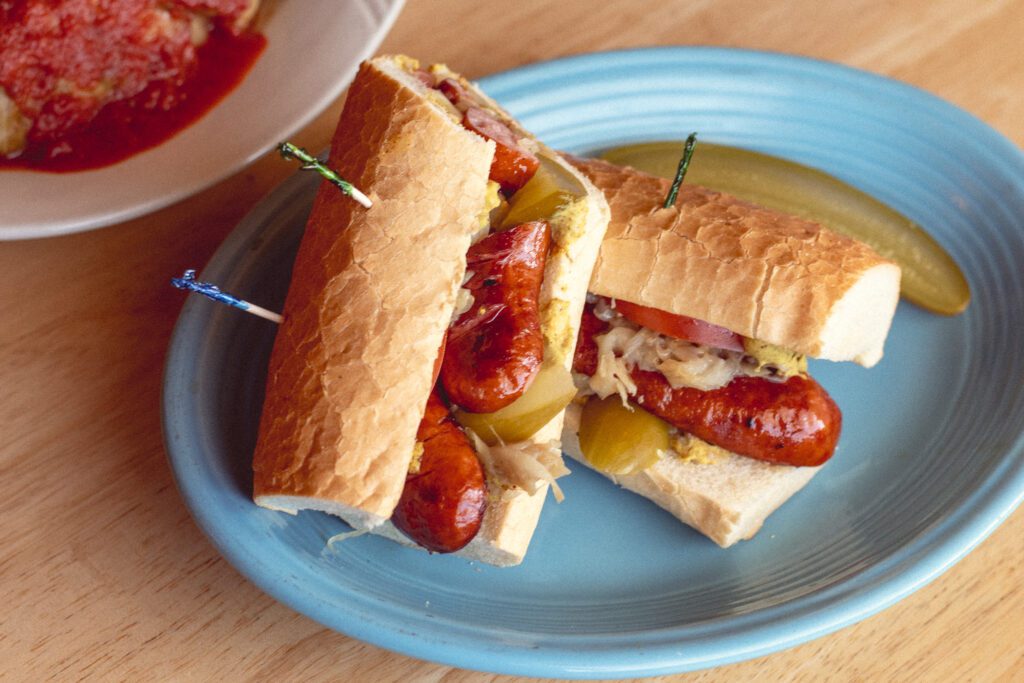 Kielbasa Sandwich at Polish Cottage (Photo by Jackie Tran)