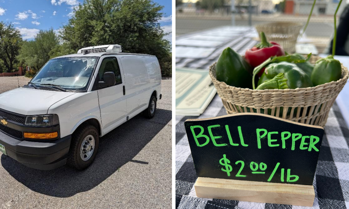 a car parked on the side of a road