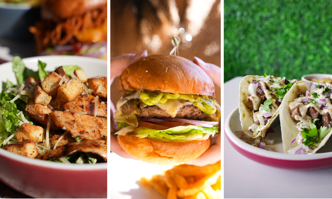 a plate of food on a table