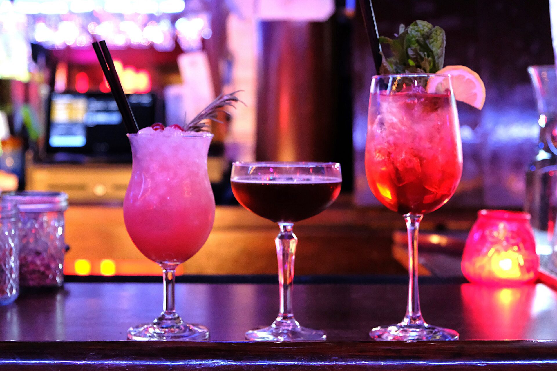 Jack Frost Lounge Holiday Party cocktails (Photo by Shane Reiser)