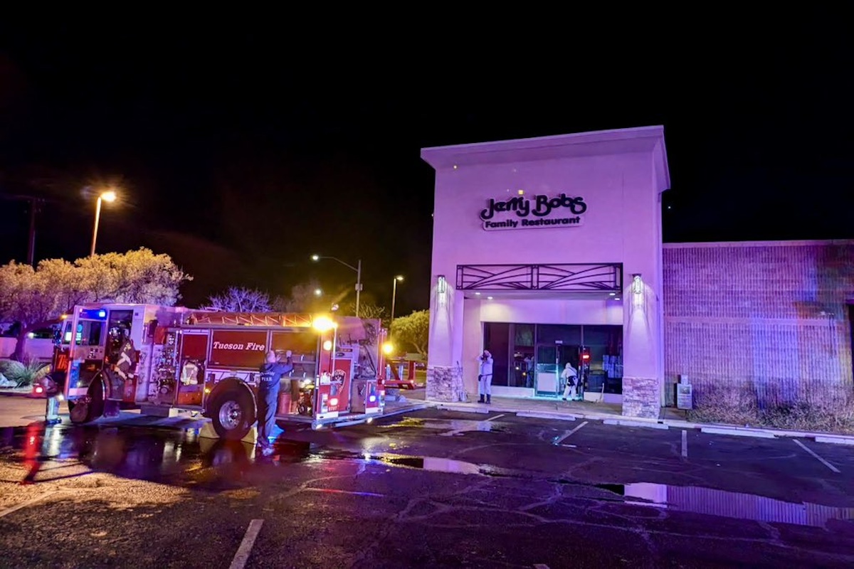 Jerry Bob's on Campbell Avenue (Photo courtesy of Tucson Fire Department)