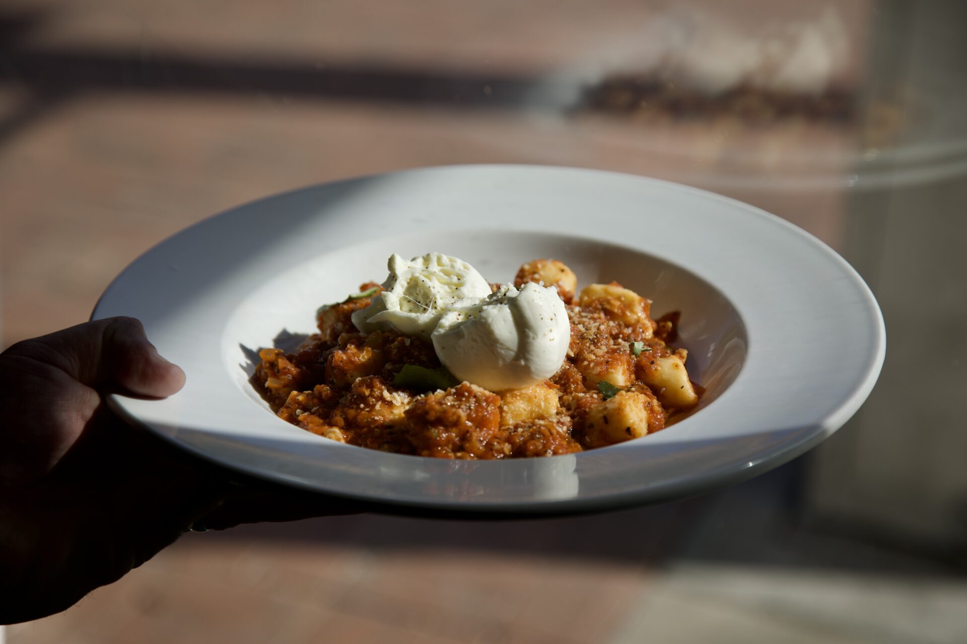 Ricotta Gnocchi at HUB Restaurant & Ice Creamery (Photo by Hannah Hernandez)