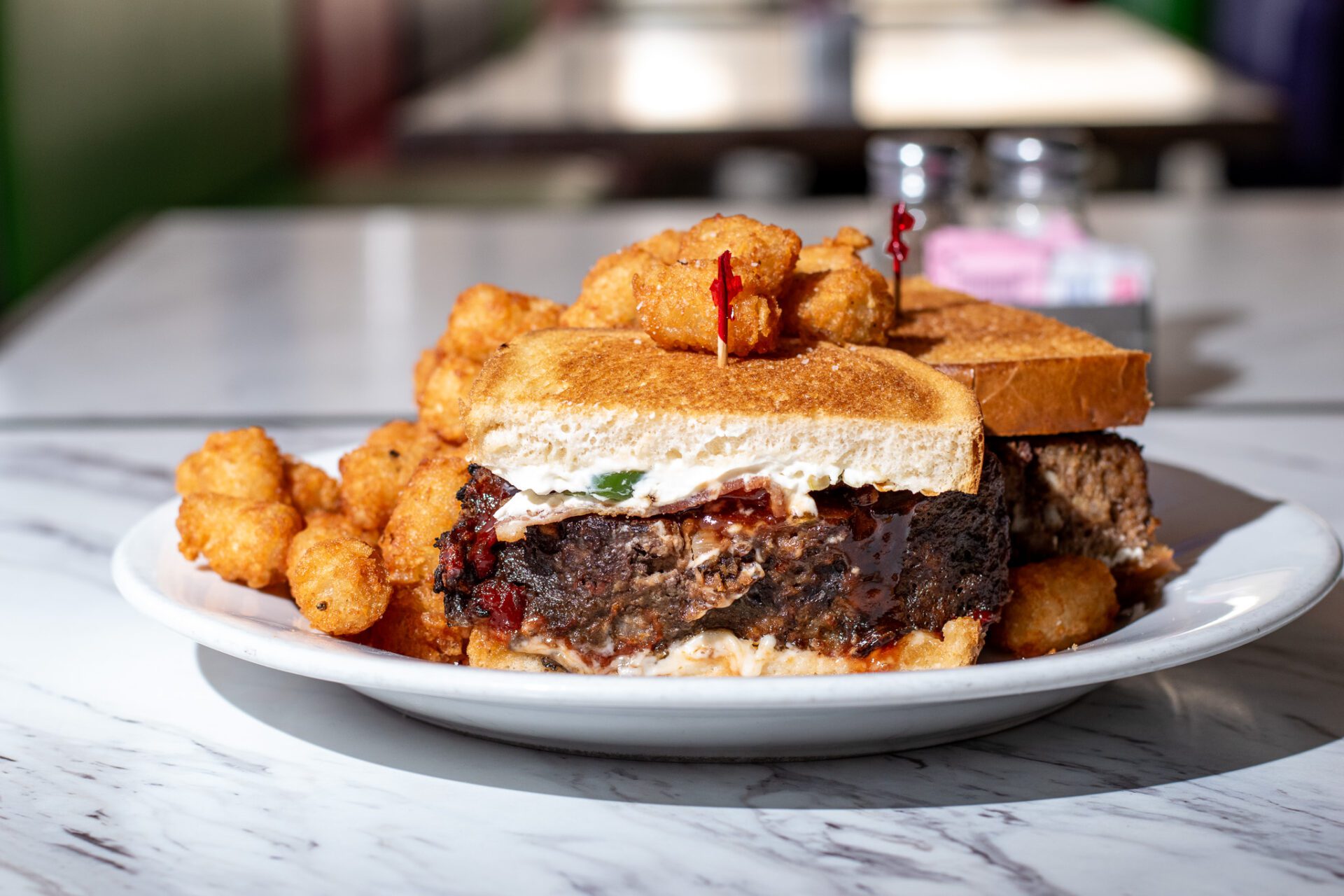 Bat Out of Hell meatloaf sandwich at Bumsted's (Photo by Jackie Tran)