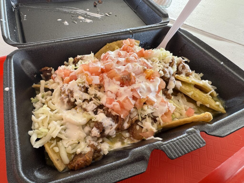 Chilaquiles at Tacos de la H (Photo by Elian Macias Parada)