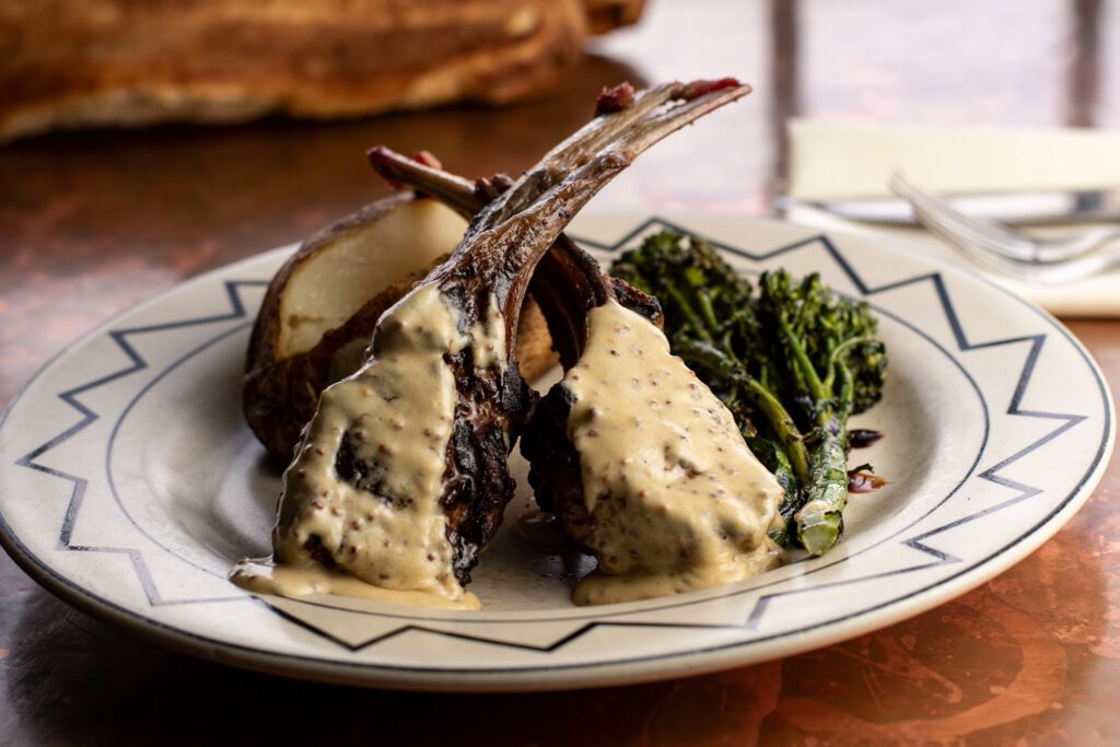 Rack of lamb at the Cork (Photo by Jackie Tran)