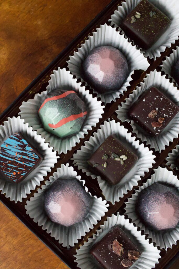 Monsoon Chocolate’s vegan bon bons (Photo by Hannah Hernandez)