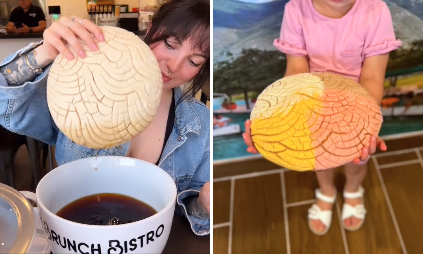 Giant conchas at El Brunch Bistro (Photo courtesy of Death Free Foodie and El Brunch Bistro)