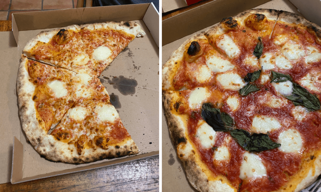 Pies at Fiamme Pizza (Photos by Rita Connelly)