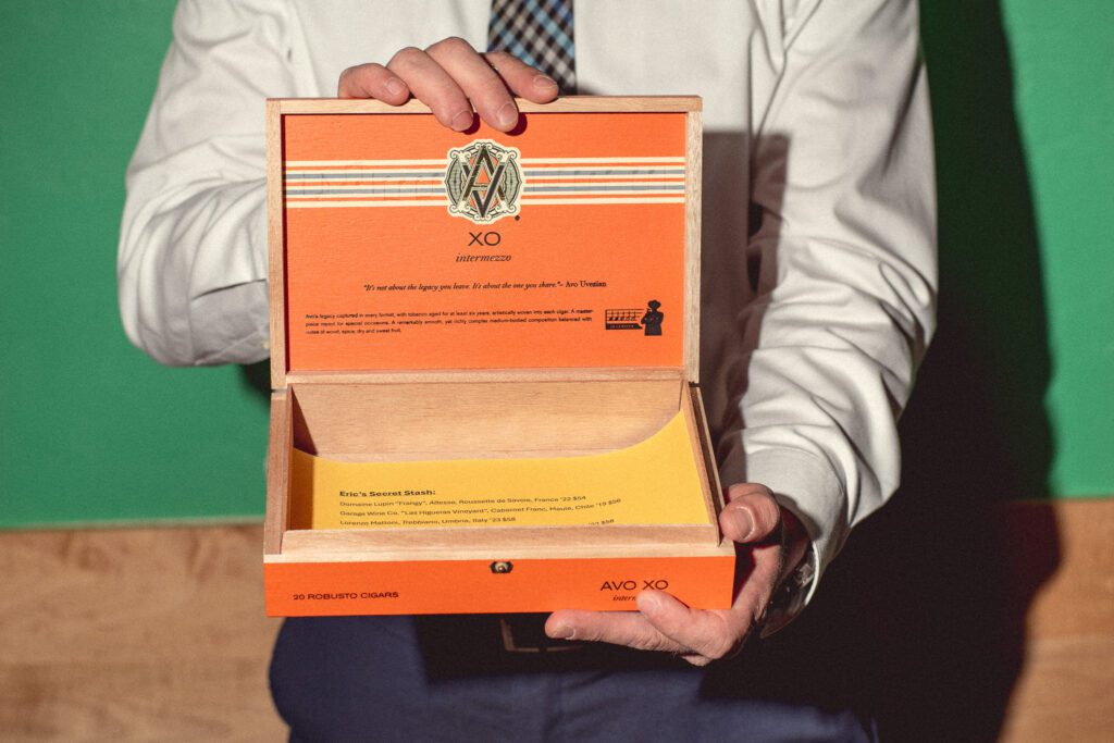 Eric Smith and his secret stash at Kingfisher (Photo by Jackie Tran)