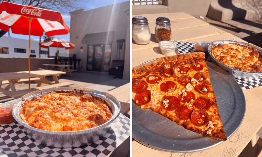 Garlic knots and pizza at NYDP (Photos by Chrissy Mance)