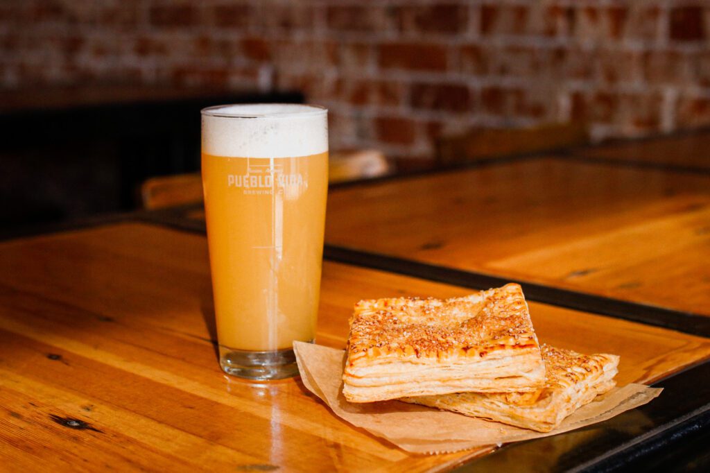 Pi Day at the taproom with Rosebud Bakery (Photo courtesy of Pueblo Vida Brewing)