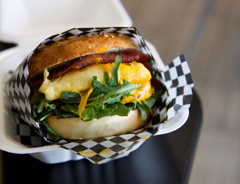 Death Free Foodie Bagel at Midtown Vegan Deli & Market (Photo by Hannah Hernandez)
