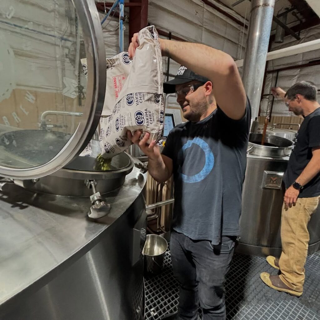 Kellan Fortier at Dragoon Brewing (Photo courtesy of Wooden Tooth Records)