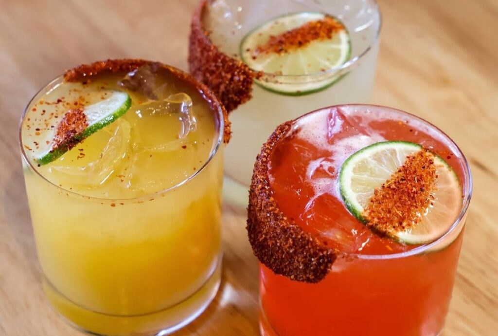 Margaritas (classic, mango, and strawberry) (Photo courtesy of Redbird Scratch Kitchen + Bar)