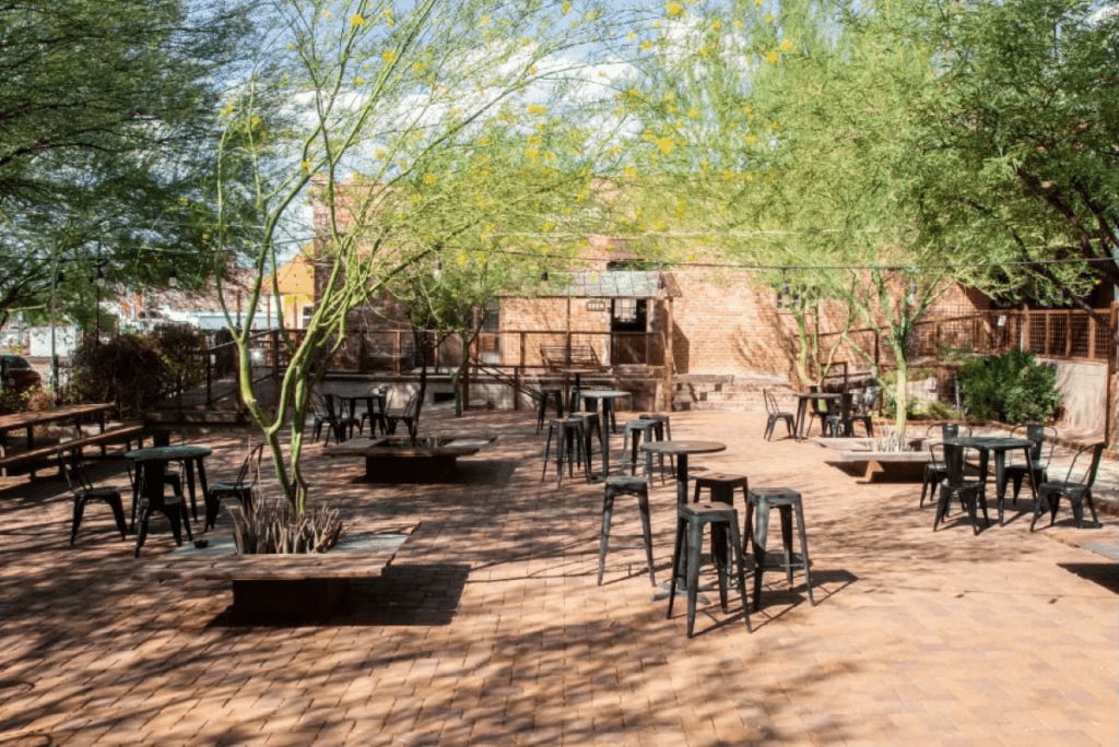Patio at 119 E. Toole Ave. (Photo courtesy of Downtown Tucson Partnership)
