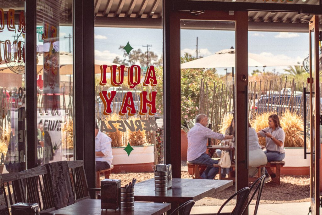 Interior and patio at Casa Asada Taqueria y Cerveceria (Photo by Jackie Tran)