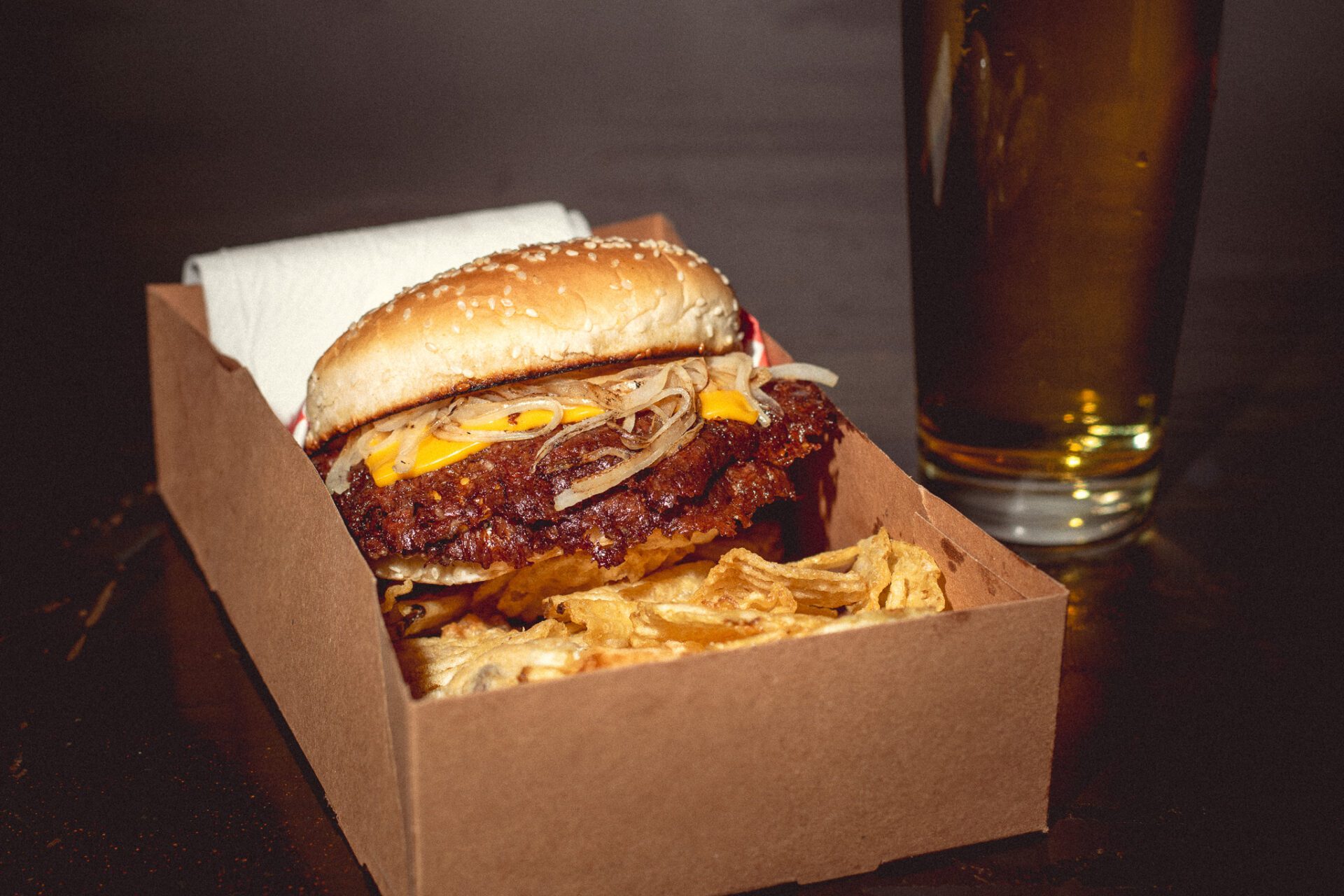 The Rae Double with cheese at Rae's Burgers (Photo by Jackie Tran)