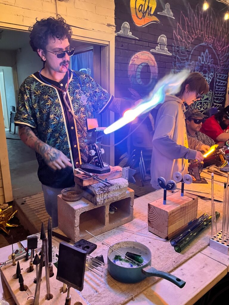 Glassblowing (Photo by Chrissy Mance)
