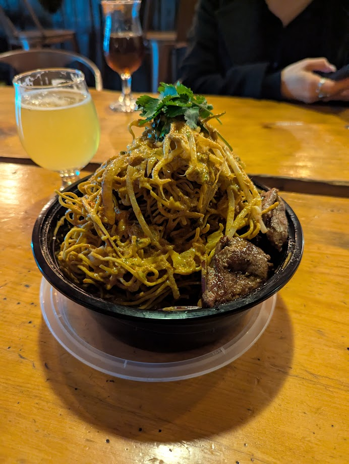 The spicy khao soi curry at Senae Thai (Photo by Jackie Tran)