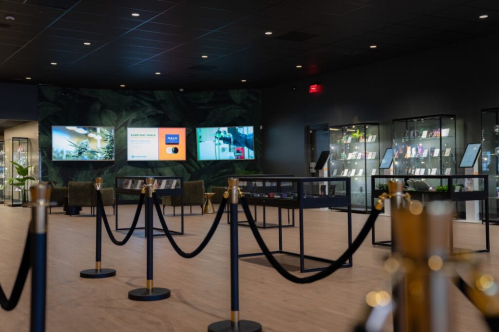 Oracle location lobby (Photo courtesy of D2 Dispensaries)