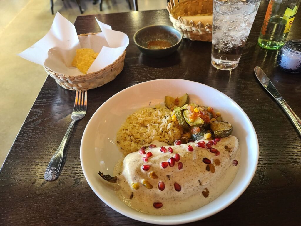 Chile en Nogada Oaxaqueno at Victoria Cocina Mexicana (Photo by Colby Elliott)