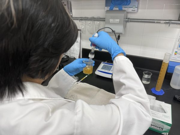 Evie Tran focused in to making the perfect recipe. (Courtesy of Patrick Heacock)