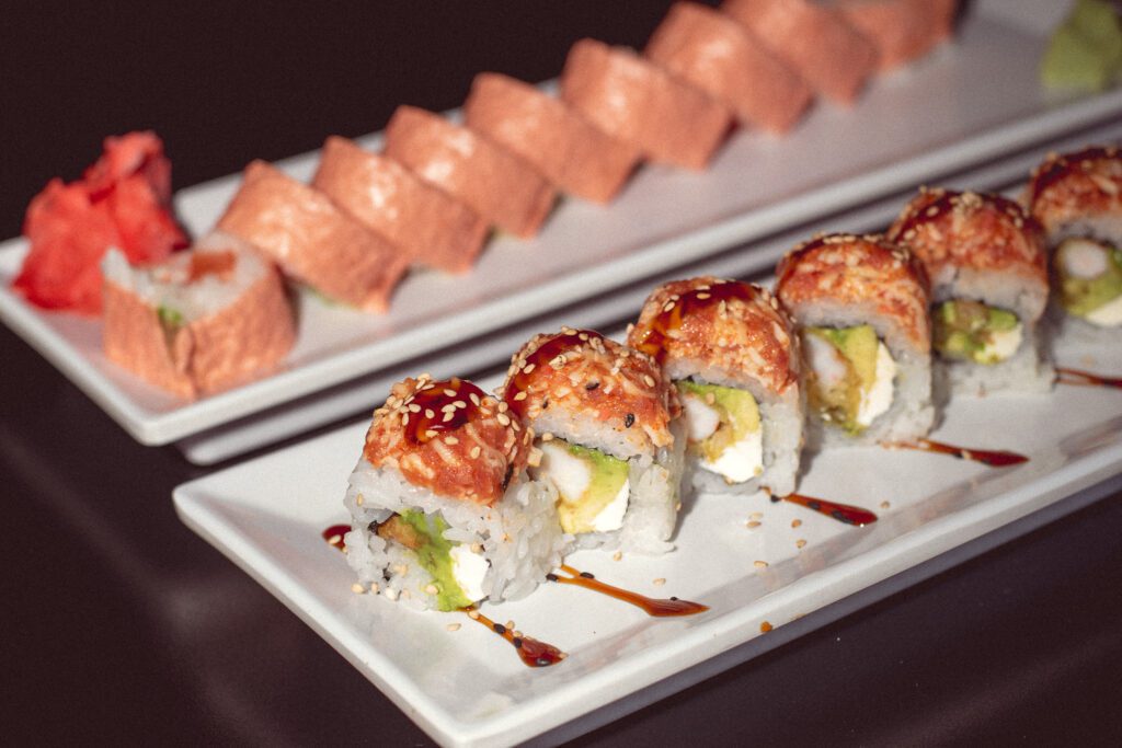 Pink Lady Roll and Hermosillo Roll at Samurai Sombrero (Photo by Jackie Tran)
