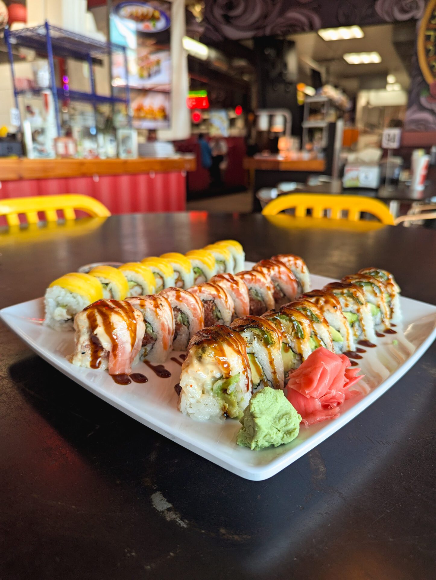 Mango Lobster Roll, Abigail Roll, and Death Free Foodie Roll from Samurai Sombrero on January 16, 2024 (Photo by Jackie Tran)