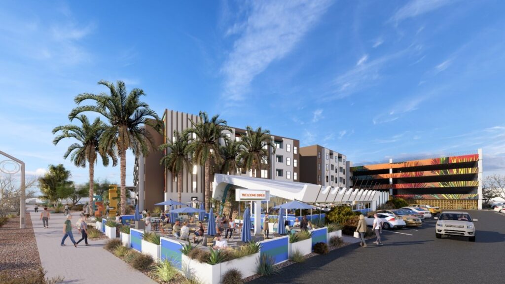 Conceptual rendering of E, Broadway Blvd. & S. Tyndall Ave. (Courtesy of VE Design Management and Burkhart Elliott Creative)