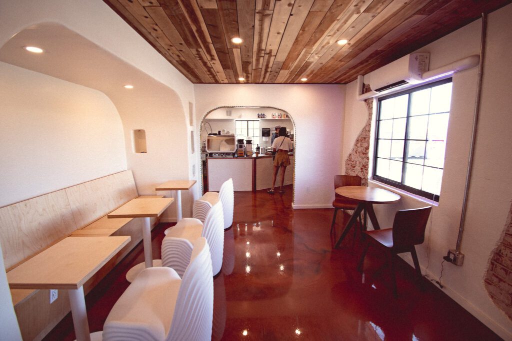 Interior at Zedamo Ethiopian Coffee Shop (Photo by Jackie Tran)