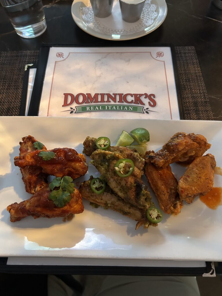 Wings from Dominick's Real Italian (Photo by Chris Koch)