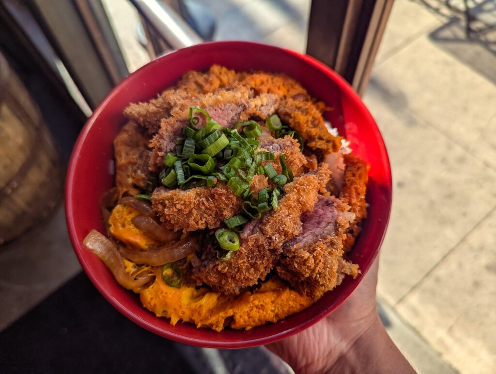 Steak Katsudon at Katsu House (Photo by Jackie Tran)
