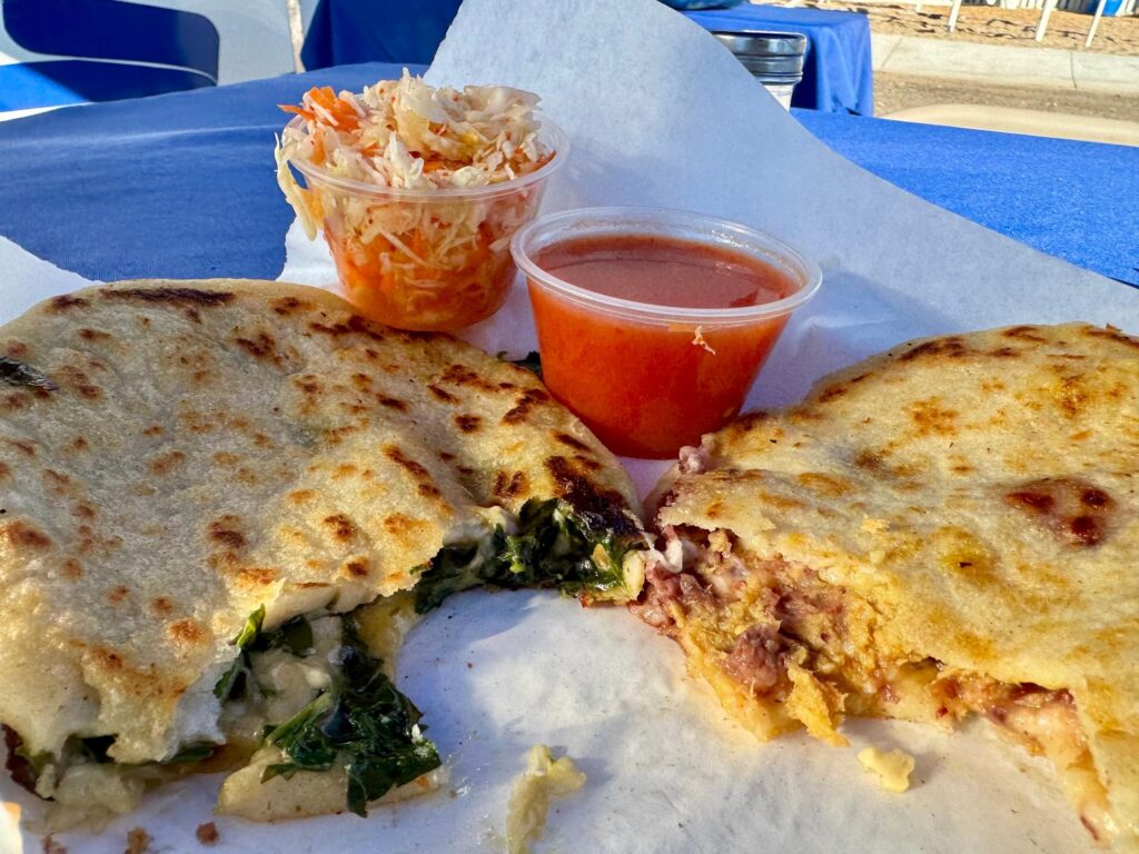 Revuelta Pupusa at Pupusería Rositas (Photo by Elian Macias Parada)