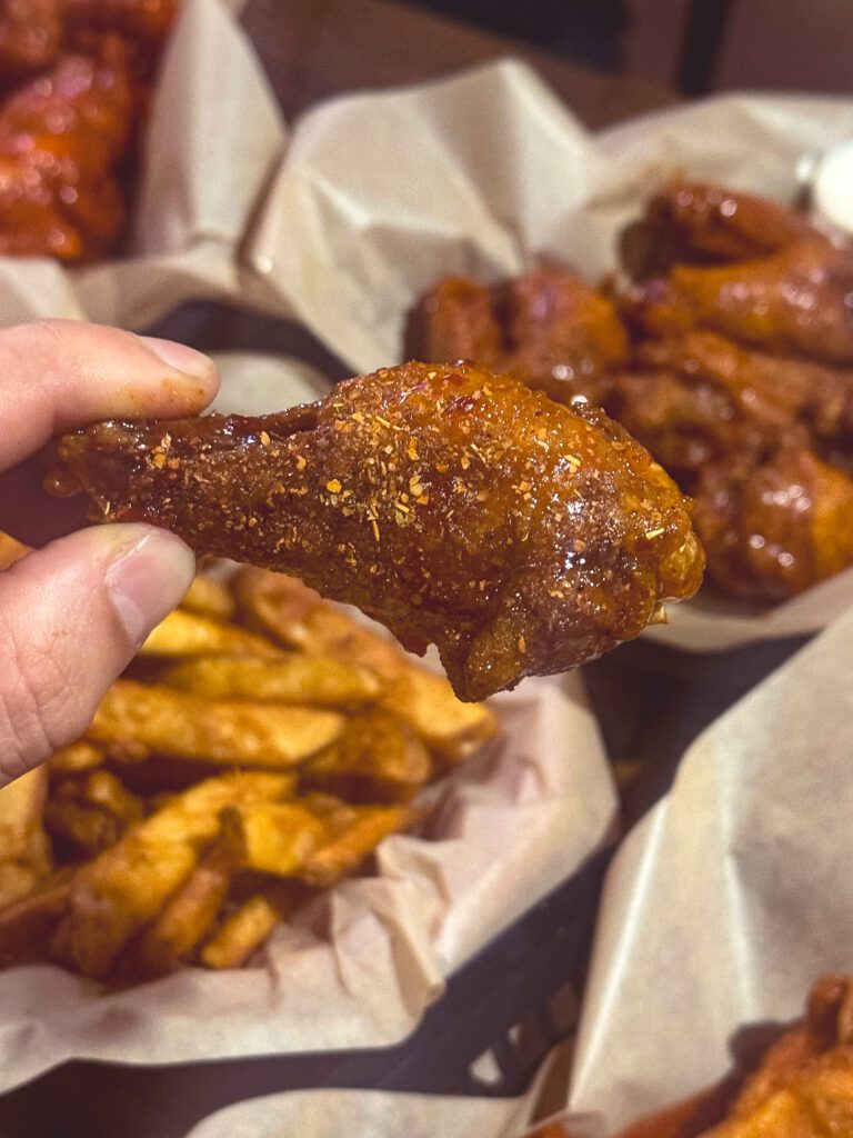 Watermelon Candy Wings at Wings y Más (Photo by Shane Reiser)