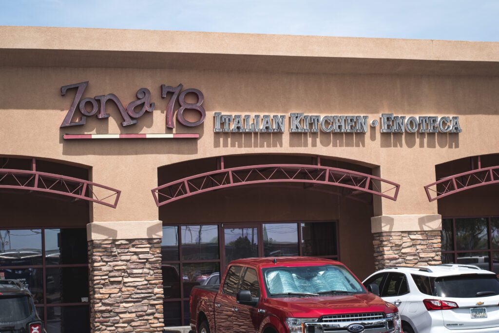 Facade at Zona 78 on Tanque Verde Road (Photo by Jackie Tran)