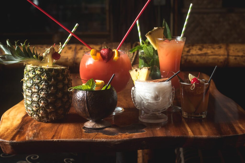 Assorted cocktails at Kon Tiki (Photo by Jackie Tran)